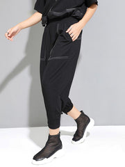 Casual Split-Joint Cropped Harem Pants
