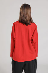 Women High Neck Pullover Loose Bottoming Shirt