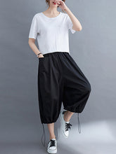 Plus Size Loose Lantern Trousers