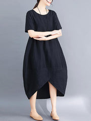 Casual Split-joint Midi Dress