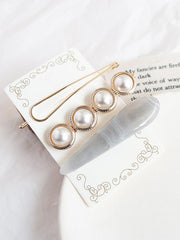 3 Pcs Imitation Pearl Hair Clips Barrettes Hairpins Hair Accessories