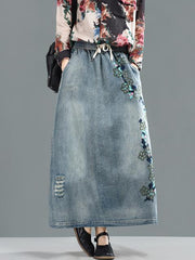 Retro Embroidered Skirts