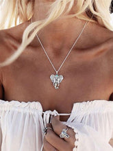 Vintage Hollow Elephant Pattern Necklaces