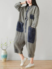 Cotton Linen Oversize Jumpsuit
