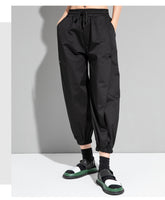 Loose Elastic Personality Solid Color Harem Casual Pants