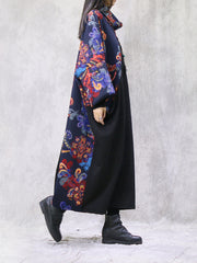 Splicing Collision Color Casual Loose Dress