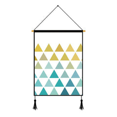 Creative Gradient Geometric Pattern Printed Wall Hanging Decoration