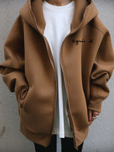 Personalized Hooded Zipper Cardigan Coat