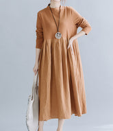 Women Loose Solid Color Dress