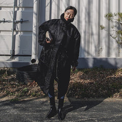 Loose Plus Size Warm Mid-Length Down Cotton-Padded Coat