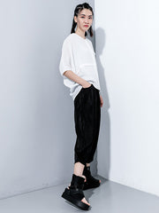 Casual Solid Column Pants Bottoms