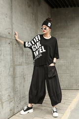Women Loose Wide Leg Slimming Lantern Casual Pants