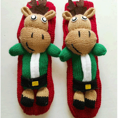 Christmas Creative 3D Design Snowman Floor Socks