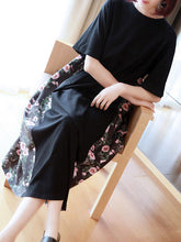 Original Floral Round-Neck Dress