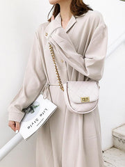 Plain Rhombic Semi-Circular Saddle Bag