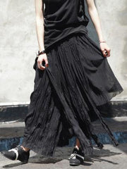 Ruffled Bandage Cropped Skirt Bottom