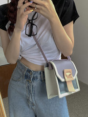 Fashion Single Shoulder Color-Block Bag
