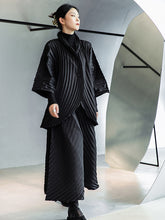 Solid Color Pleated Loose Casual Suit