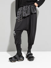 Casual Loose High Waist Harem Pants With Zipper Decoration