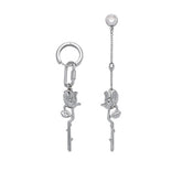Long Asymmetric Design Earrings