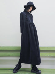 Women Retro Stand Collar Dress