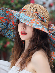 Retro Painted Totem Fisherman's Hats