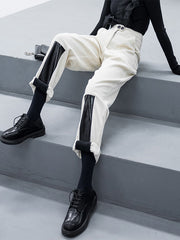 Casual Solid Empire Capri-Pants Bottoms