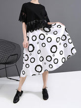 Vintage Split-Joint Lace Hollow Dress