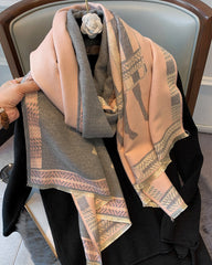 Retro Warm Imitated Cashmere Scarf