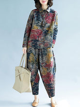 Loose Plus Size Ramie Harem Suits