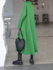 Street Style Loose Casual Broken Design Maxi Dress