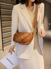 Solid Color Crocodile Pattern Leisure Bags