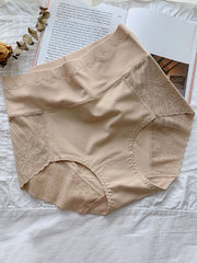 3Pcs Vacation Casual High-Waisted Lace Lace Panties