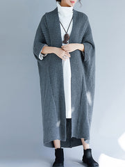 Casual Long Bat Sleeve Sweater Coat