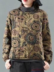 Vintage Printed Quilted Cotton Coat