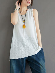 Casual Knitting Sleeveless A-Line Vest