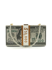 Personalized Dollar-Shaped Clutch Bag