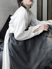 Gradient Asymmetric Mesh Bubble Skirt