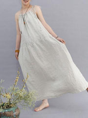 Literature Loosee Big Hem Long Dress