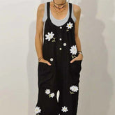 Floral Printed Loose Wide-Leg Jumpsuit