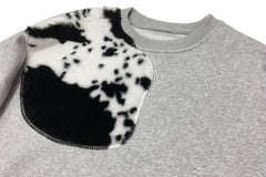 Women Color Matching Loose Casual Sweatshirt