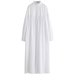 Women Retro Stand Collar Dress