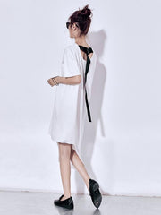 Loose Streamer Split-joint Dress