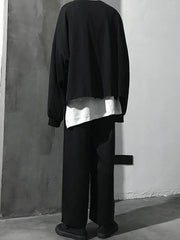 Fashion Solid Wide Leg Pants