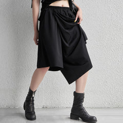 Elastic Waist Slimming Loose Casual Wide Leg Pants