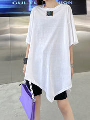 Irregularly Printed Light And Breathable Loose T-Shirt