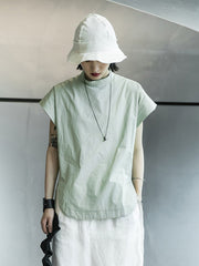 Original Solid Split-Side T-Shirts Tops