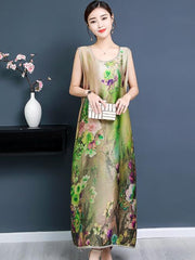 National Style Super Loose Long Dress