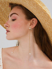 Original Flower Tasseled  Earrings