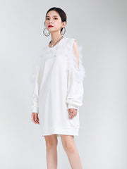 Women Mesh Loose Dress